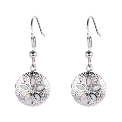 S925 sterling silver flower type ladies pendant earrings-Jewearrings