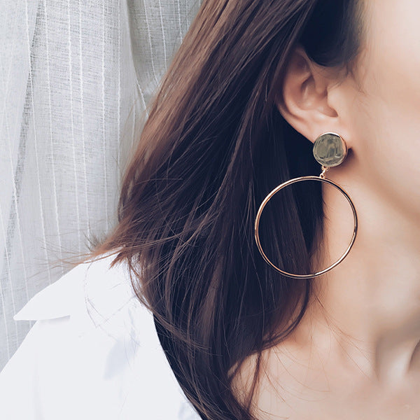 Simple hoop earrings fashion-Jewearrings