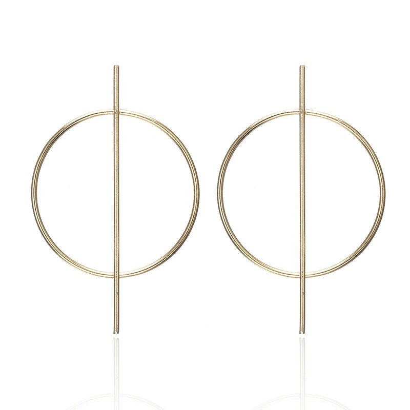 Metal Hoop Earrings-Jewearrings