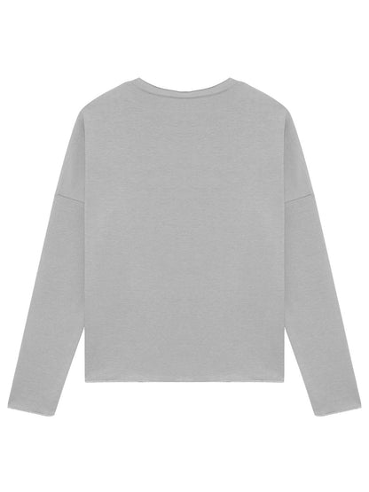 Full Size Graphic Round Neck Roll Hem Sweatshirt-Jewearrings