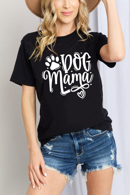 Simply Love Simply Love Full Size DOG MAMA Graphic Cotton T-Shirt-Jewearrings