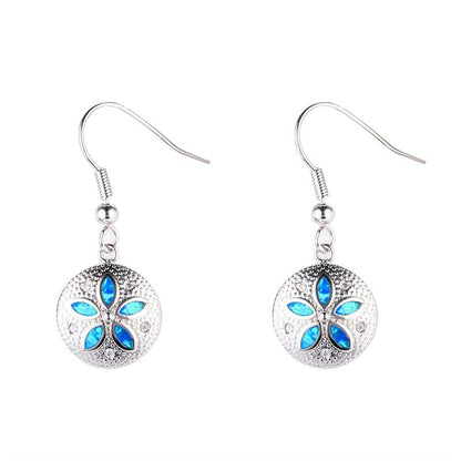 S925 sterling silver flower type ladies pendant earrings-Jewearrings