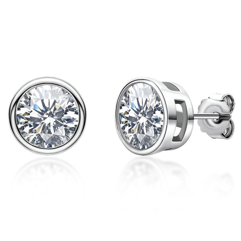 0.51 Carat Moissanite Stud Earrings-Jewearrings