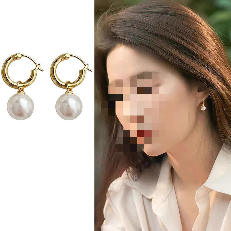 Minority Design Of Pearl Earrings Is Simple And Fashionable-Jewearrings