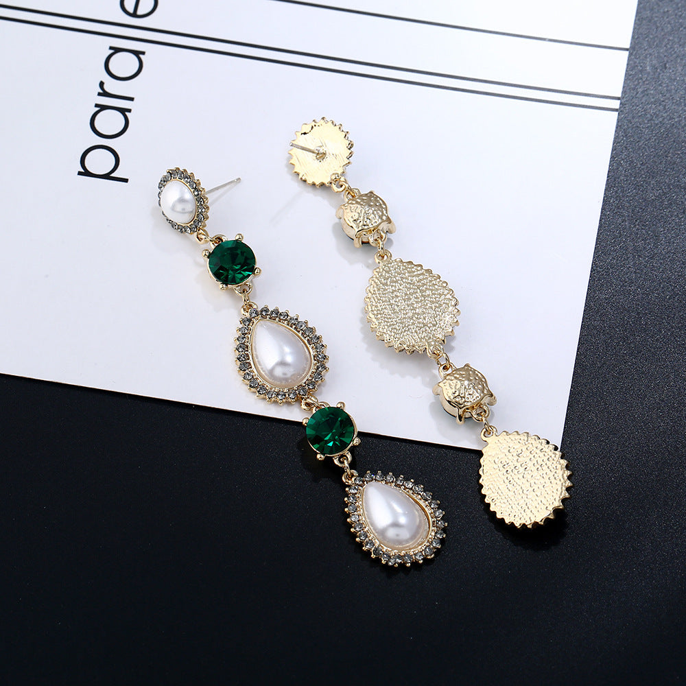 Jewelry Drop-shaped Pendant Stud Earrings-Jewearrings