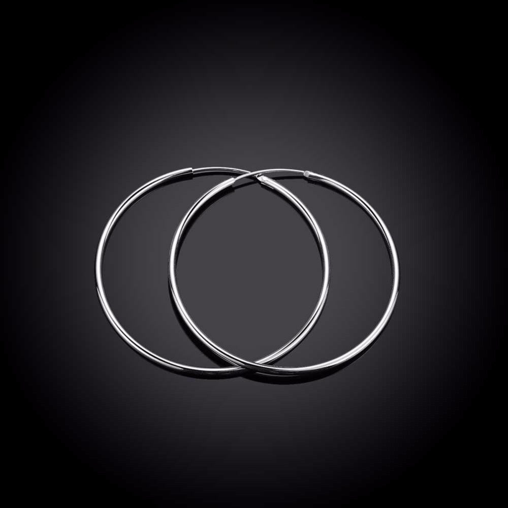 New Sterling Silver Women's Hoop Earrings-Jewearrings