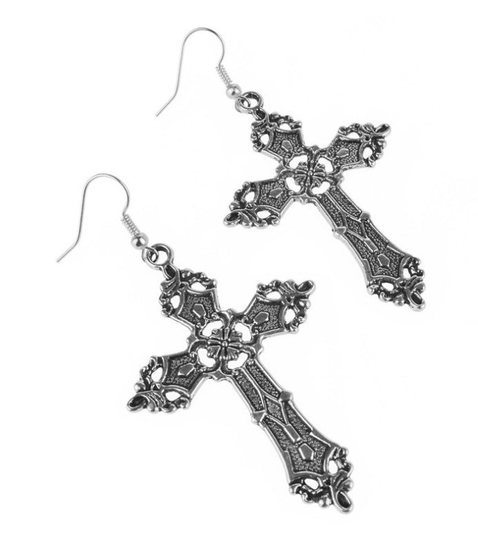 Baroque Cross Vintage Bohemian Gothic Earrings-Jewearrings