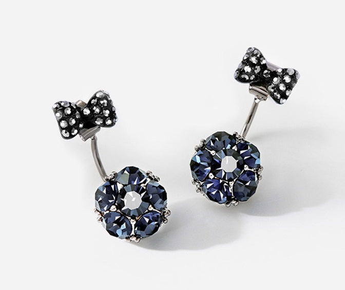 Earrings bow stud earrings-Jewearrings