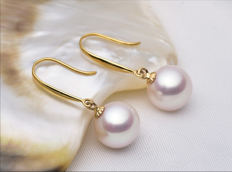 Natural freshwater pearl earrings-Jewearrings