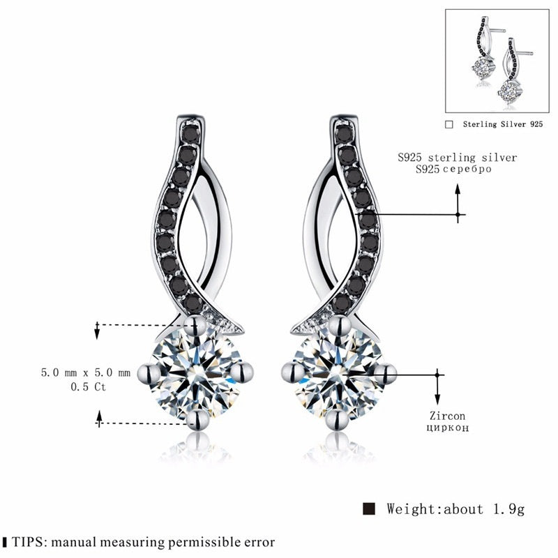 S925 Sterling Silver Earrings-Jewearrings