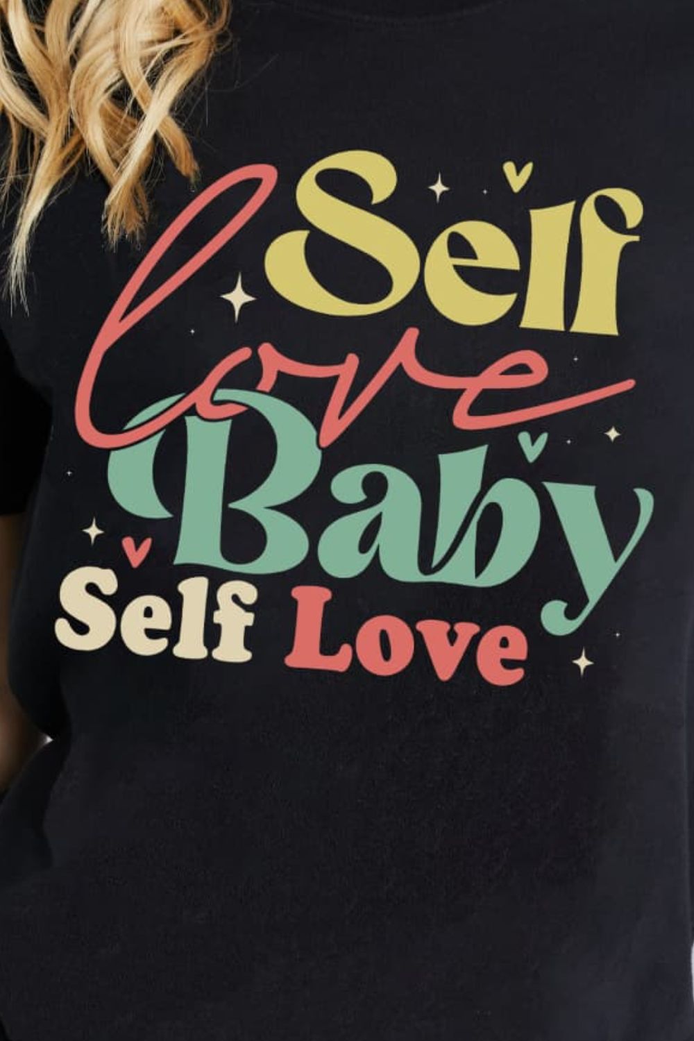 Simply Love SELF LOVE BABY SELF LOVE Graphic Cotton T-Shirt-Jewearrings