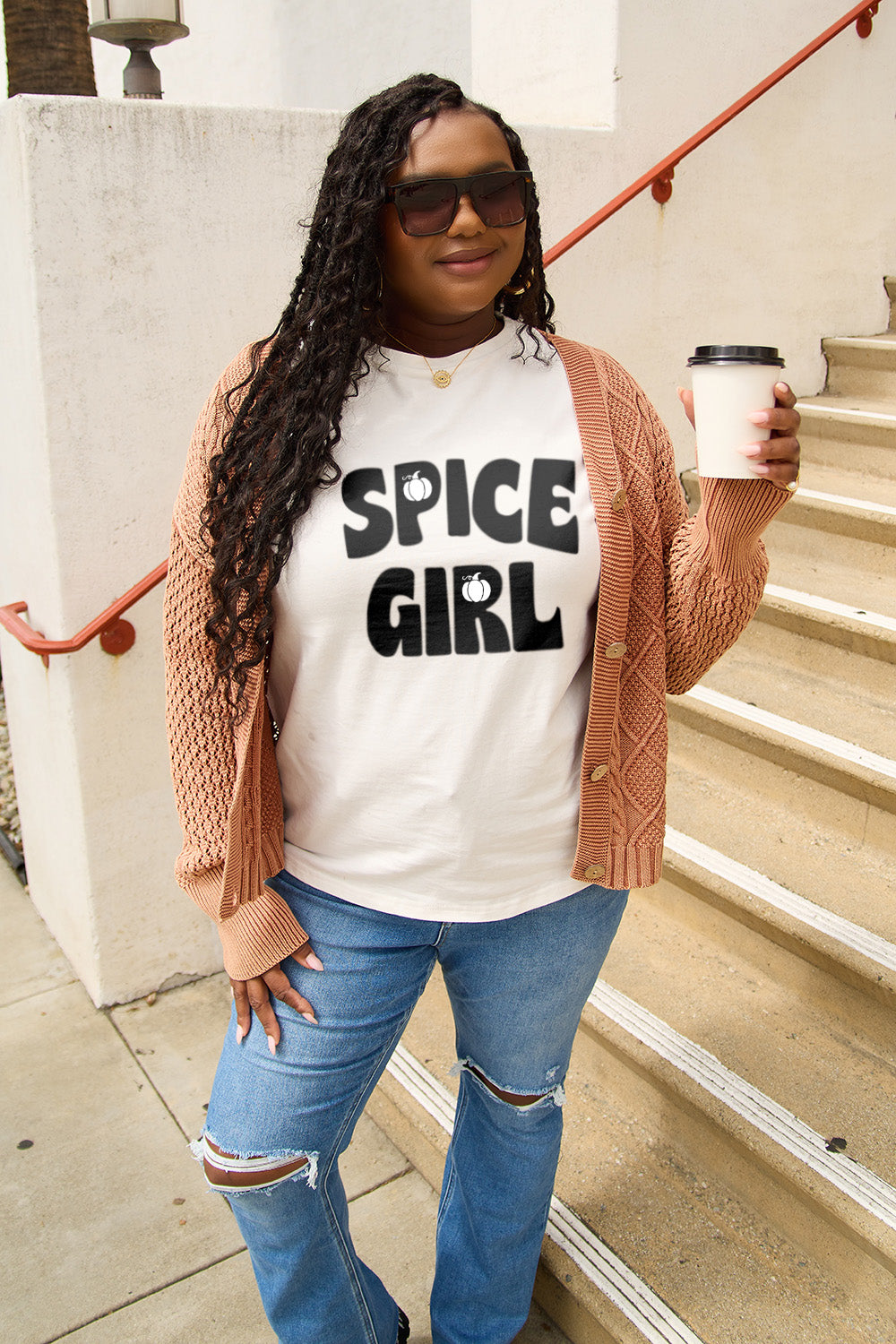 Simply Love Full Size SPICE GIRL Short Sleeve T-Shirt-Jewearrings