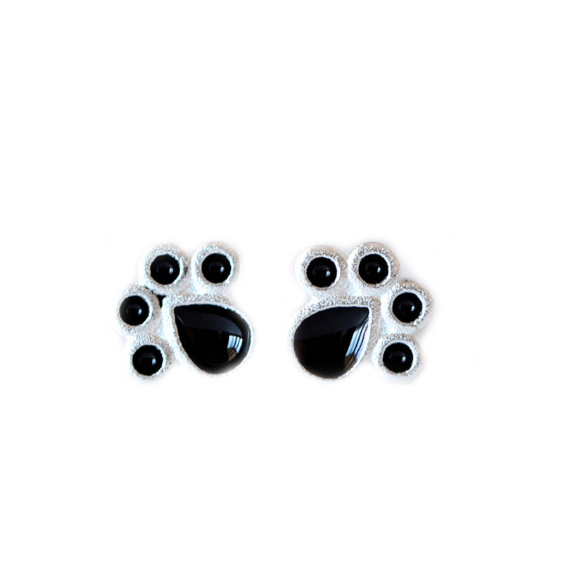 Silver Plating LittleFootprintClaw Stud Earrings-Jewearrings