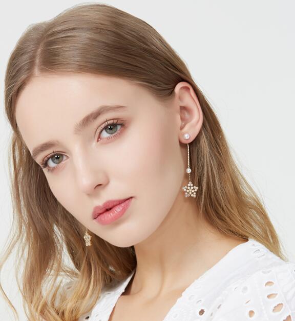 Feminine Long Tassel Pierced Ear Clip Earrings-Jewearrings