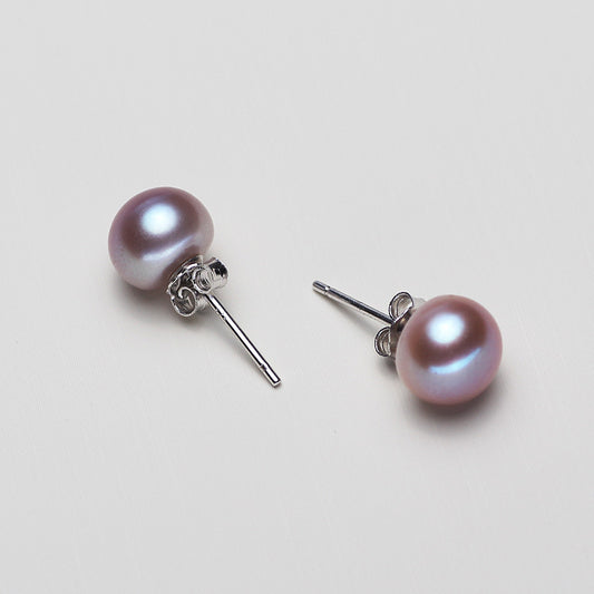 S925 Pure Silver Freshwater Pearl Earrings-Jewearrings