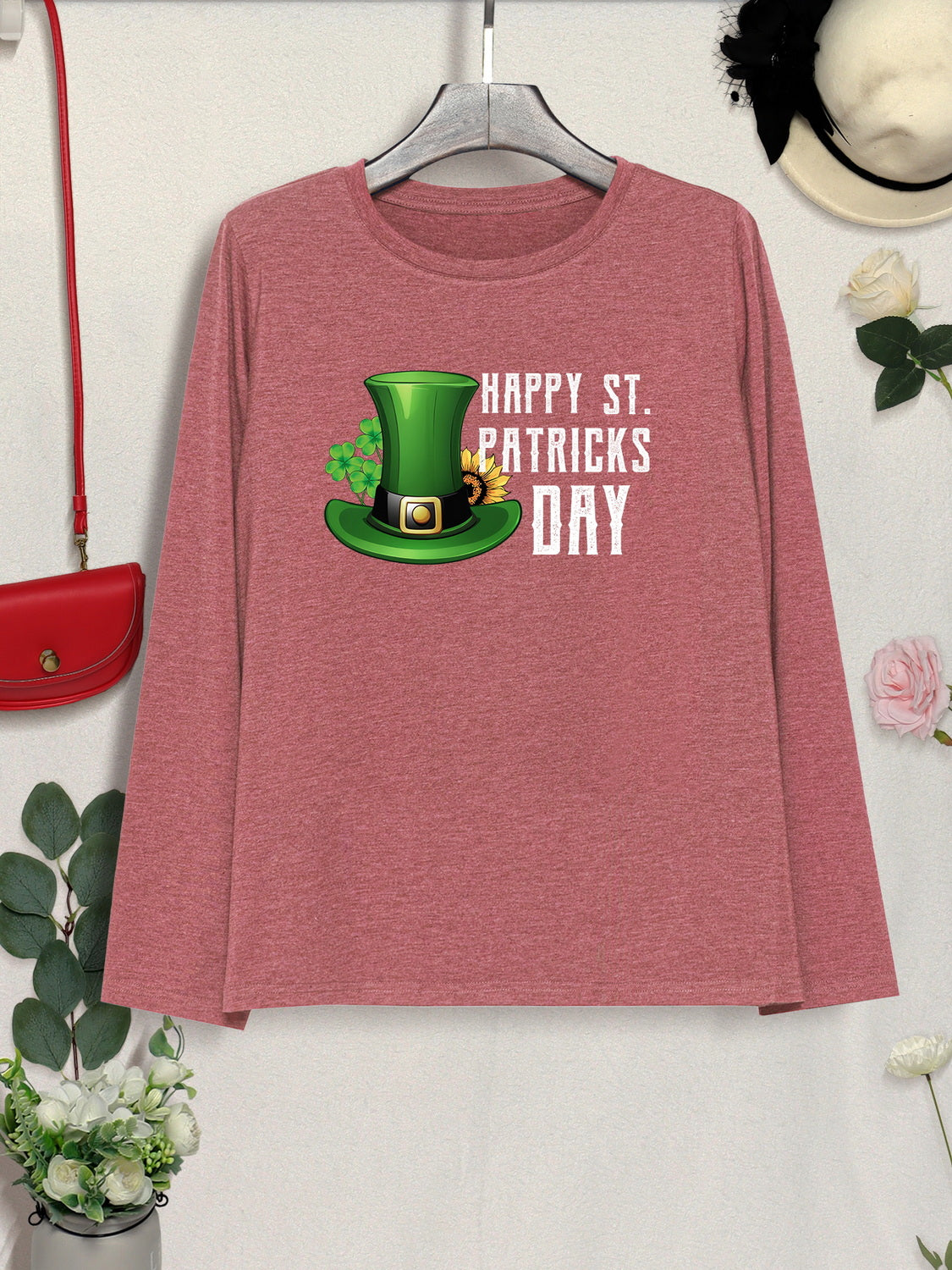 HAPPY ST. PATRICK'S DAY Round Neck T-Shirt-Jewearrings