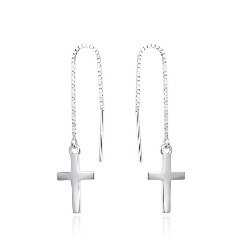 Simple And Popular Cross Earring Earrings-Jewearrings