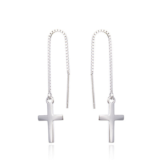 Simple And Popular Cross Earring Earrings-Jewearrings