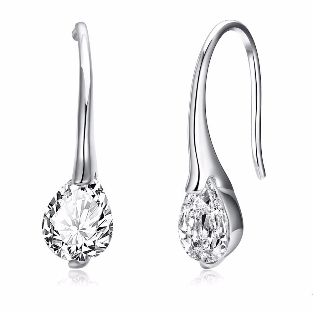 Sterling silver drop earrings-Jewearrings