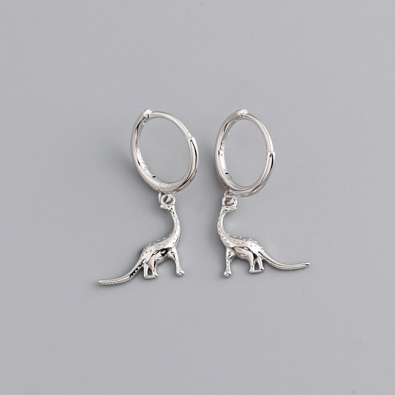 Personality s925 sterling silver circle earrings-Jewearrings