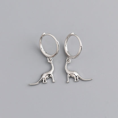 Personality s925 sterling silver circle earrings-Jewearrings