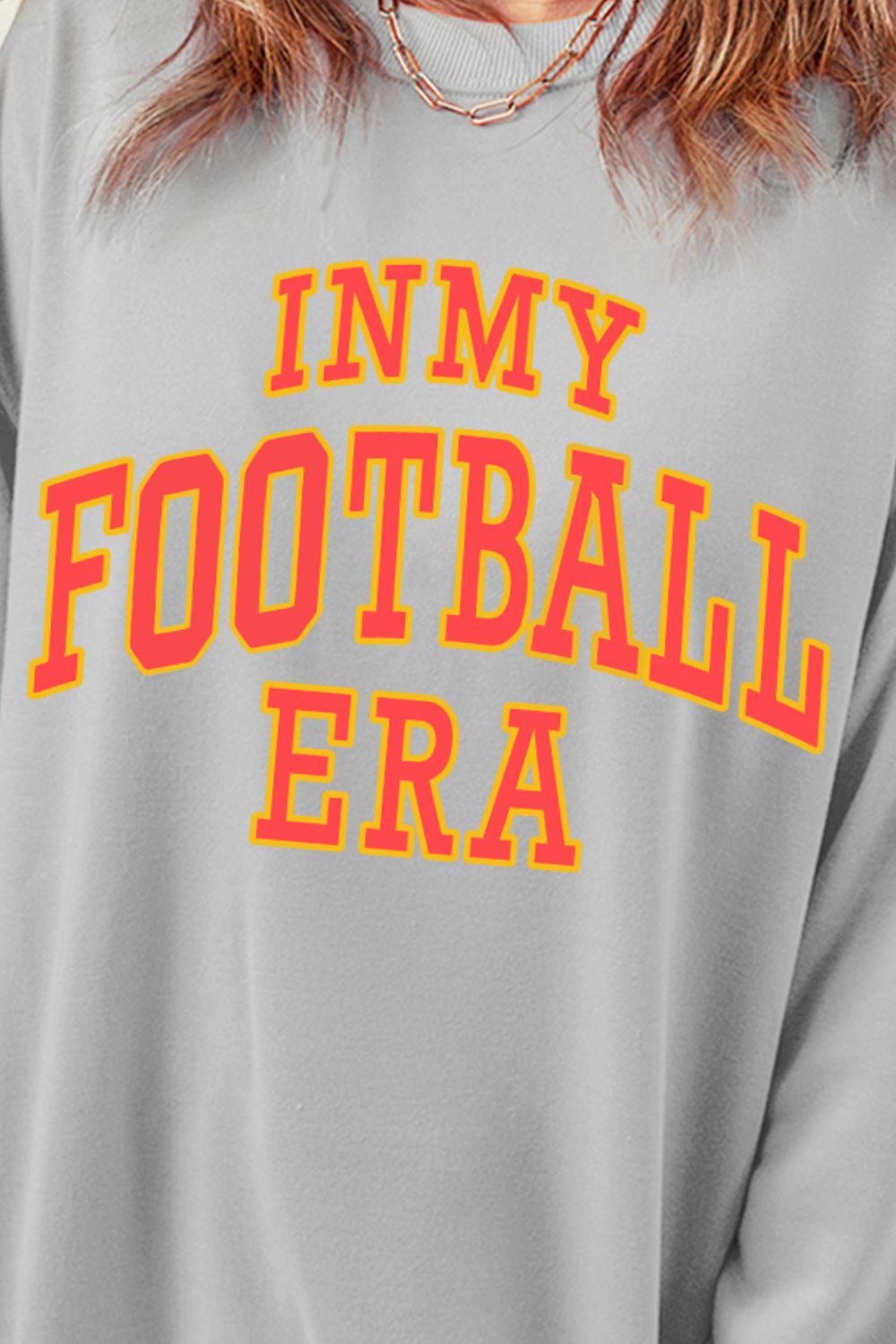 IN MY FOOTBALL ERA Round Neck Sweatshirt-Jewearrings