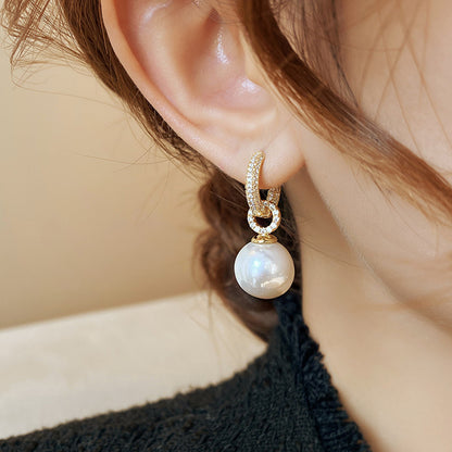 Women's High-end Trendy Niche Design Pearl Earrings-Jewearrings