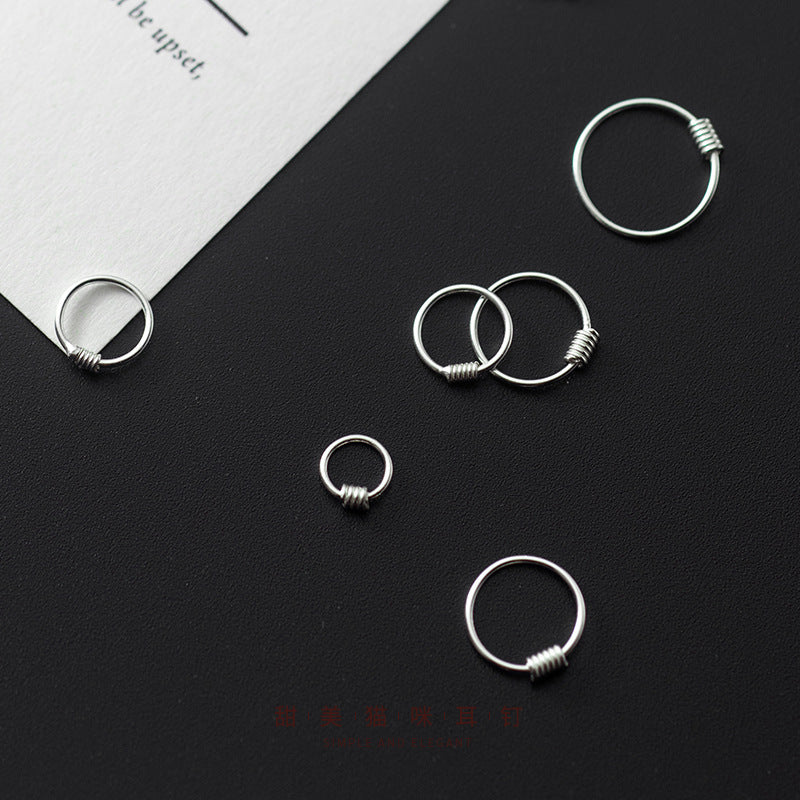 Women's Korean Style Fashion Personality Silver Earrings-Jewearrings