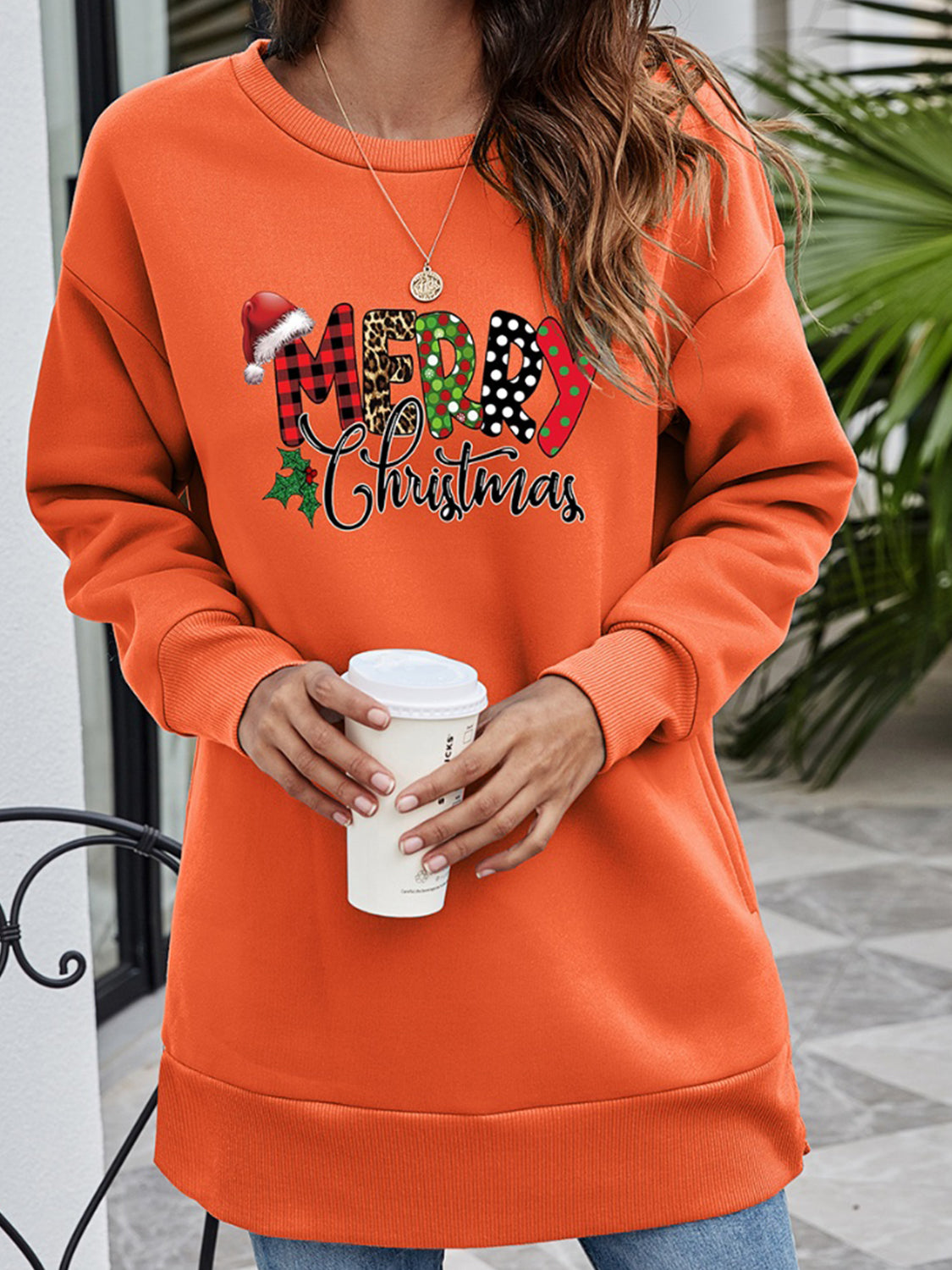 MERRY CHRISTMAS Graphic Sweatshirt-Jewearrings