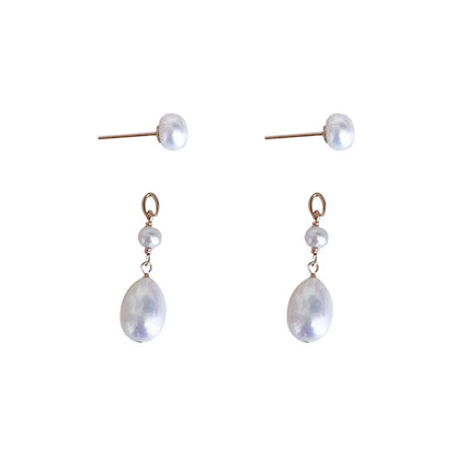 Natural Freshwater Pearl Earrings Long-Jewearrings