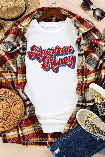 American HONEY Cuffed Tee-Jewearrings