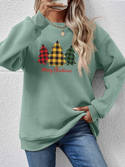 MERRY CHRISTMAS Dropped Shoulder Sweatshirt-Jewearrings