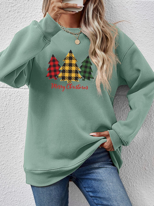 MERRY CHRISTMAS Dropped Shoulder Sweatshirt-Jewearrings