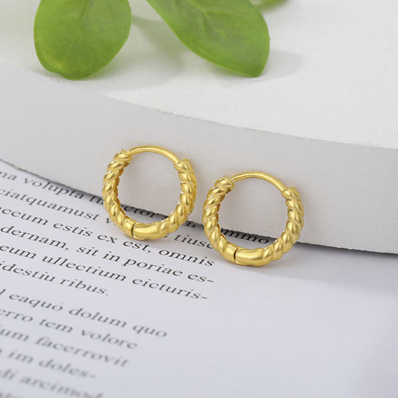 Starry Sky Female Earrings Ring Personality Stainless Steel All-match Ear Clip-Jewearrings