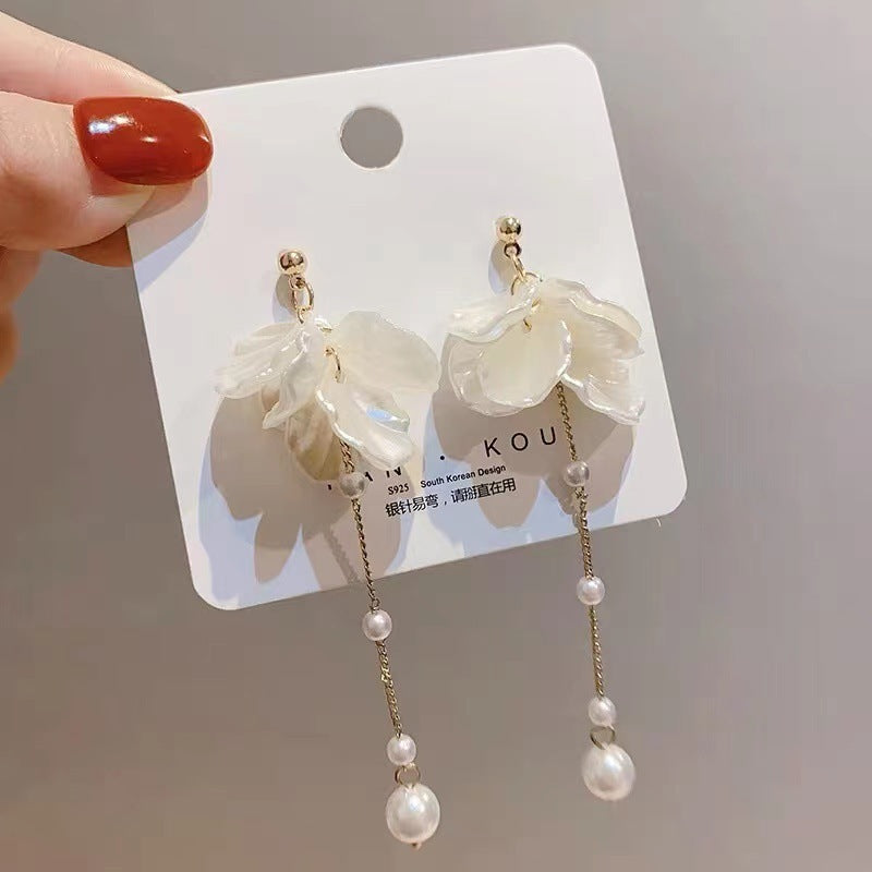 Simple And Versatile Pearl Earrings Female-Jewearrings