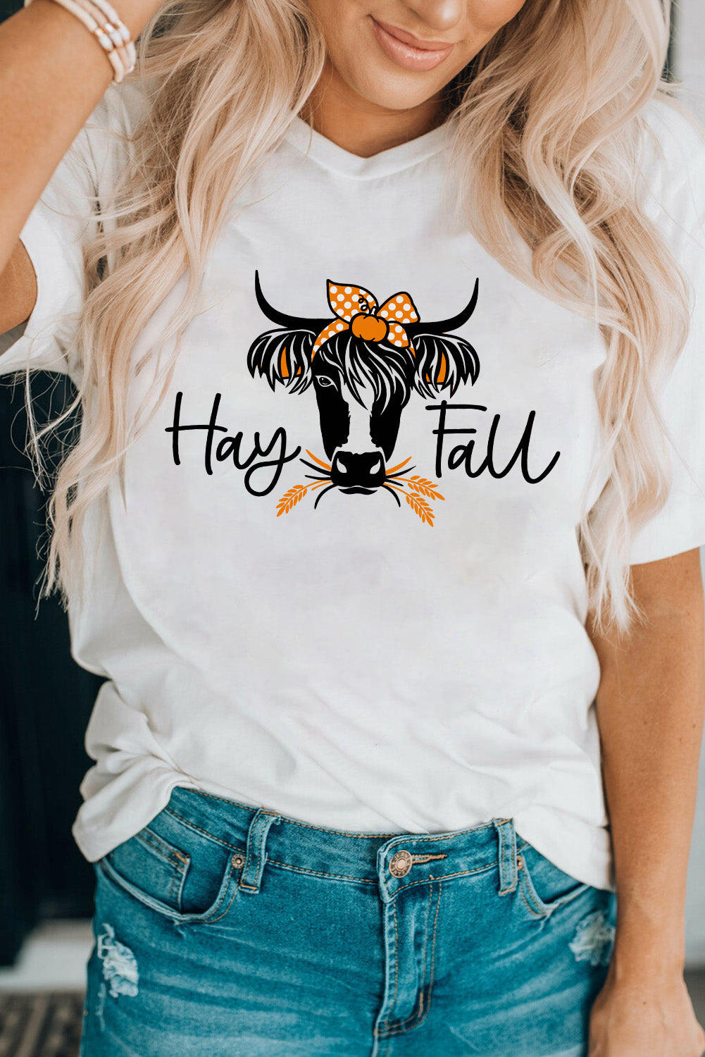 HAY FALL Bull Graphic Short Sleeve Tee-Jewearrings