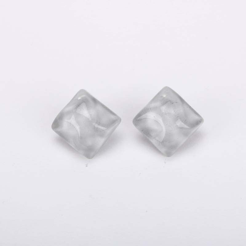 Silver Needle New Geometric Irregular Stud Earrings Dongdaemun-Jewearrings