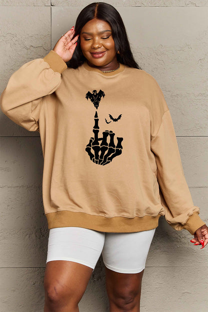 Simply Love Full Size Halloween Element Graphic Sweatshirt-Jewearrings