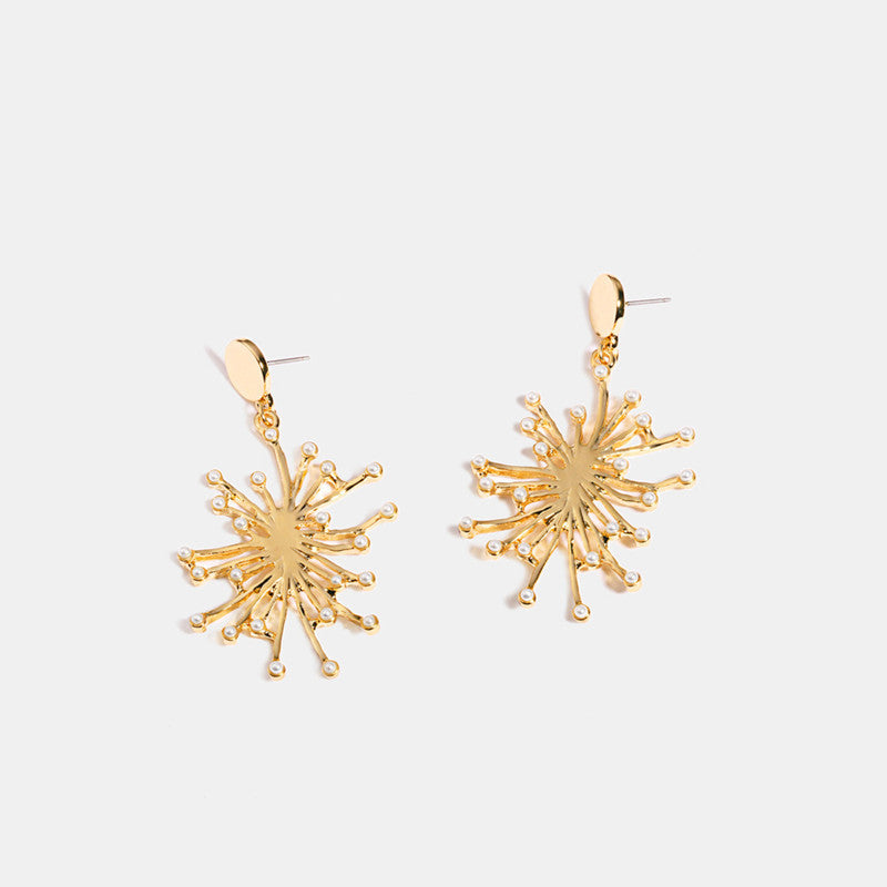 Women's Alloy Earrings Pearl Tentacles Earrings-Jewearrings