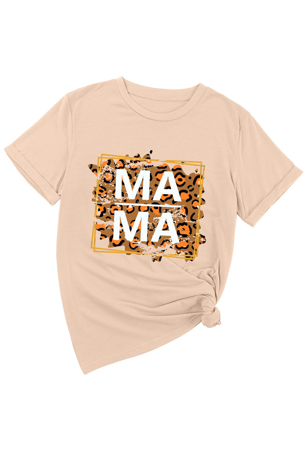 MAMA Round Neck Short Sleeve T-Shirt-Jewearrings