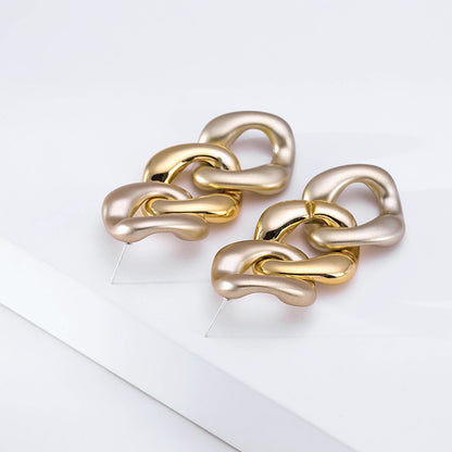 Women's Exaggerated Personality Gold Earrings-Jewearrings