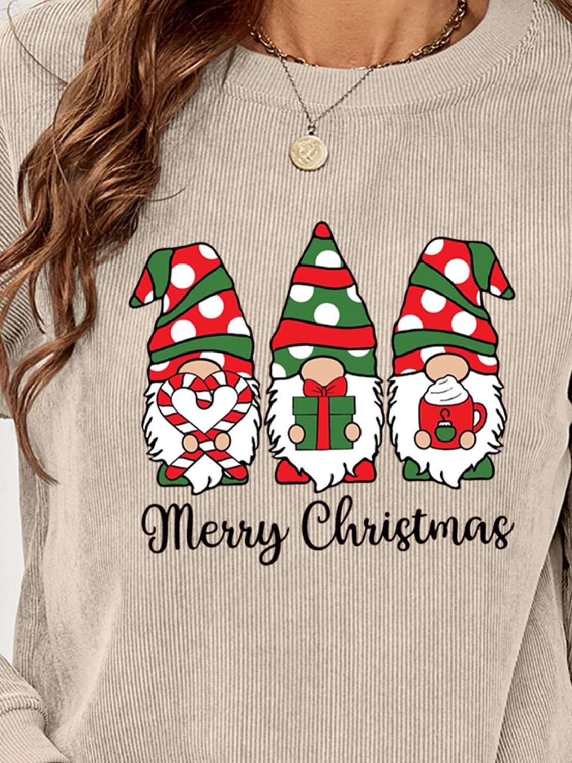 MERRY CHRISTMAS Graphic Sweatshirt-Jewearrings