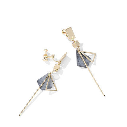 Long style stylish earrings web celebrity earrings with silver needle earrings-Jewearrings