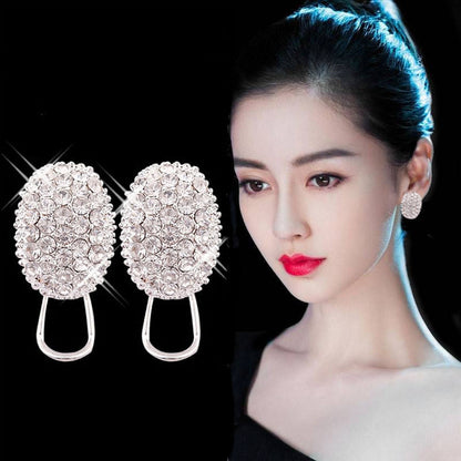 Mori small earrings exquisite temperament sterling silver-Jewearrings