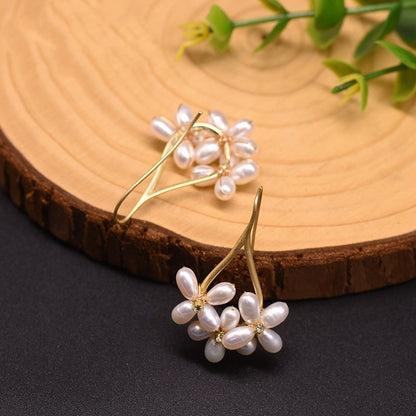 Natural freshwater pearl earrings-Jewearrings