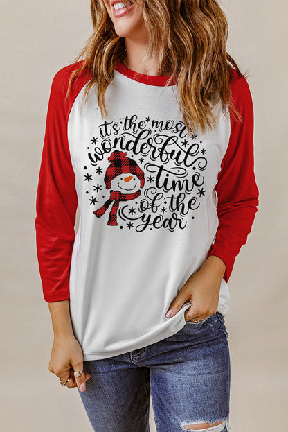 Graphic Round Neck Long Sleeve T-Shirt-Jewearrings