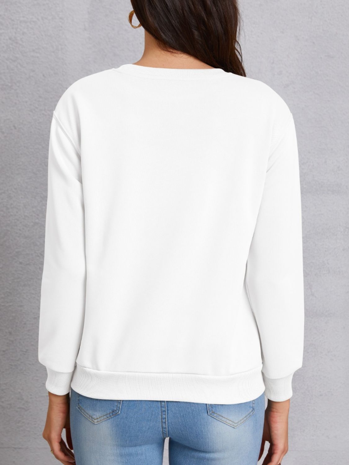 COWGIRLS FOREVER Round Neck Sweatshirt-Jewearrings