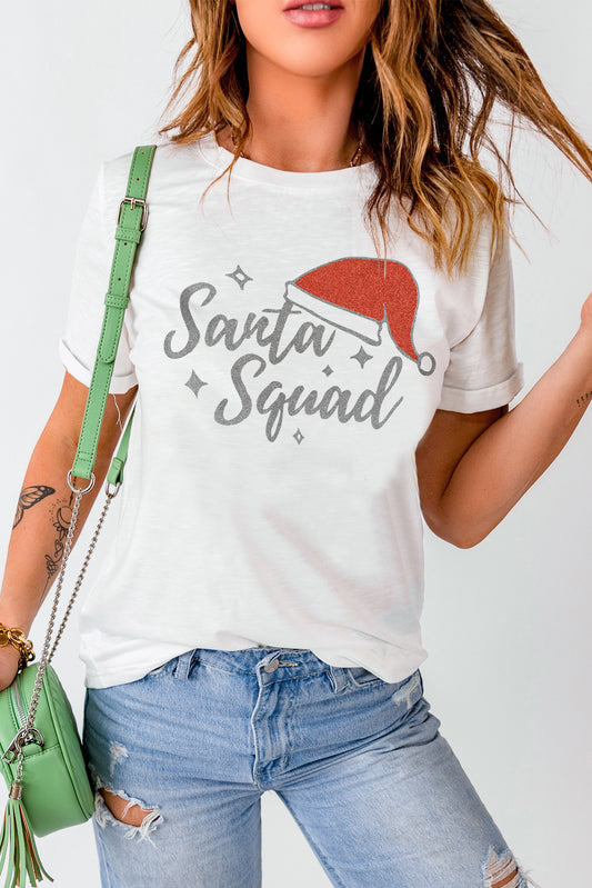 SANTA SQUAD Graphic Short Sleeve T-Shirt-Jewearrings