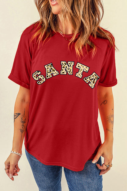 SANTA Graphic Short Sleeve T-Shirt-Jewearrings