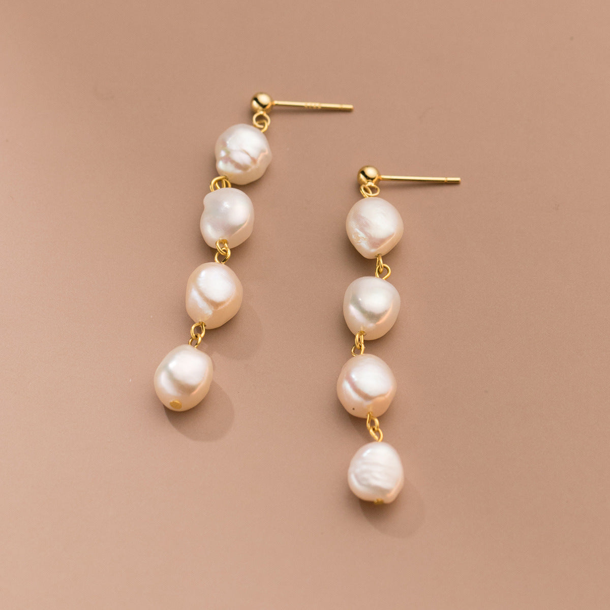 Women's Fashion Pearl Tassel Earrings-Jewearrings